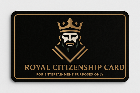 Royal Citizenship Card – Novelty Prop